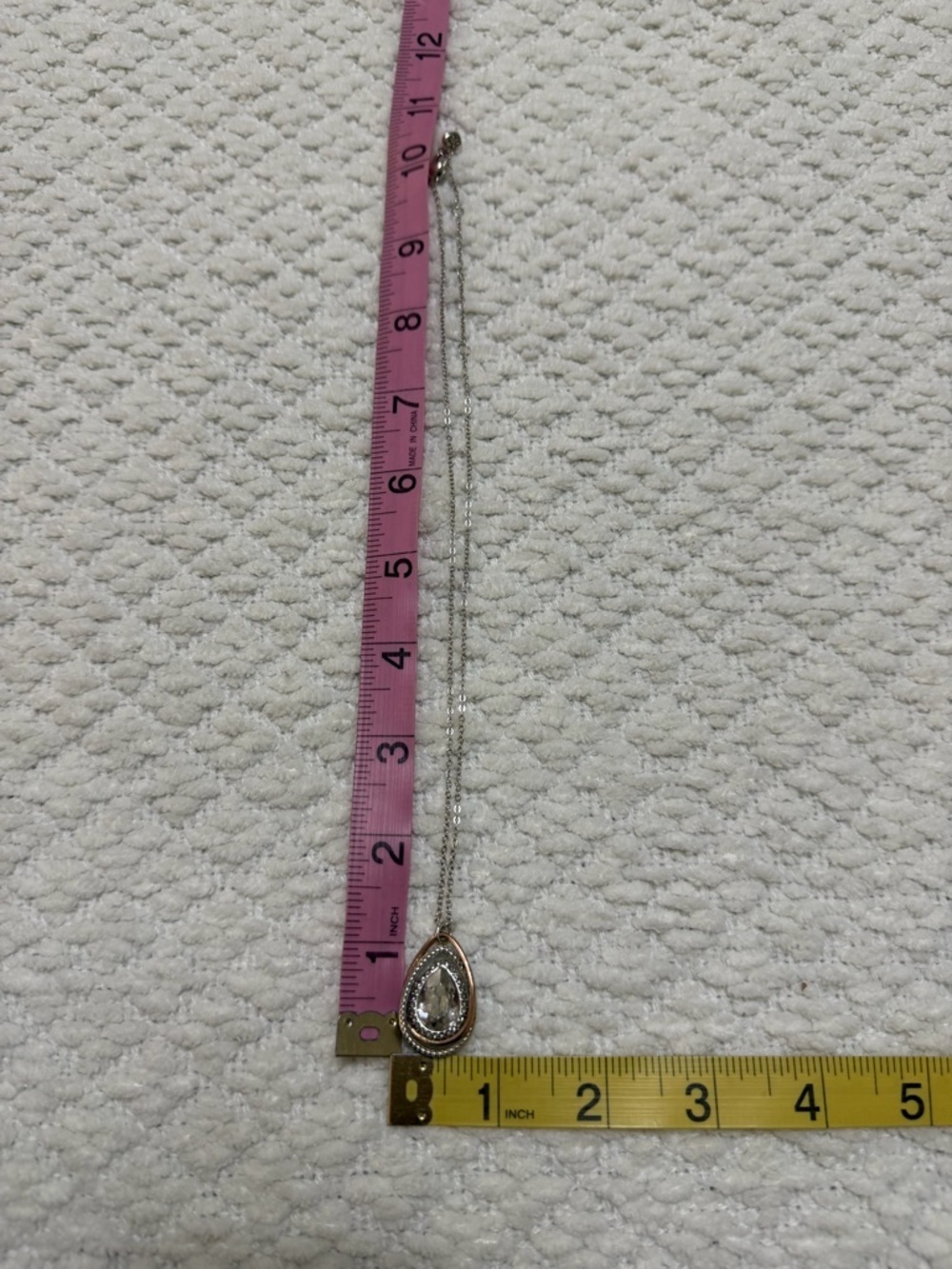 Authentic Brighton Silver Tone Clear Crystal Neptunes Rings Gem Necklace - Picture 7 of 8